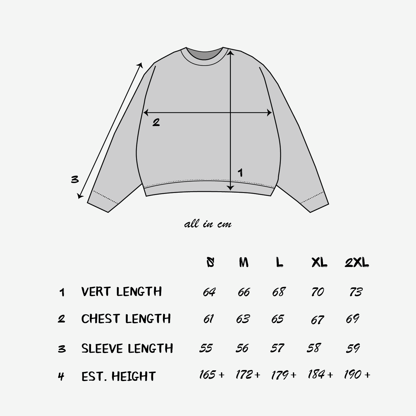 Size Chart CM